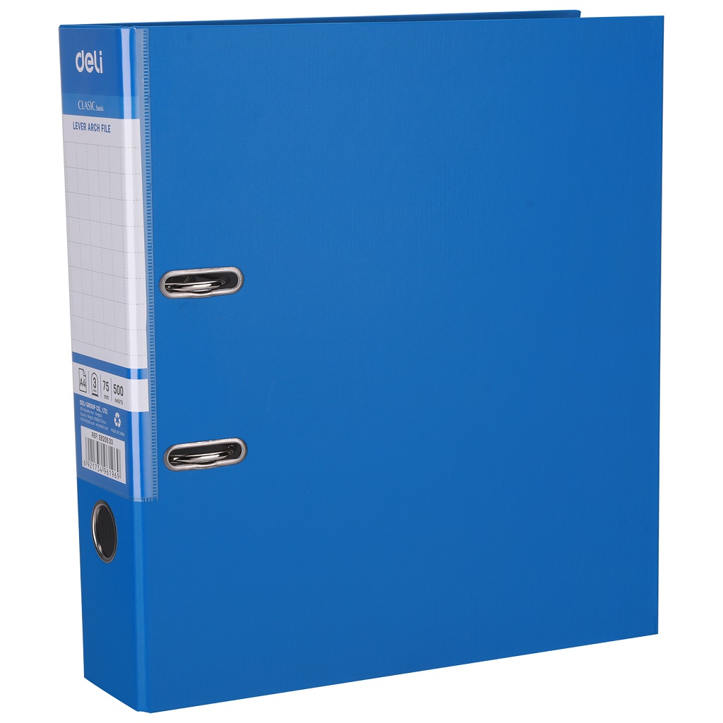 DELI B20533 A4 PVC BOX FILE - BLUE - WITHOUT INDEX